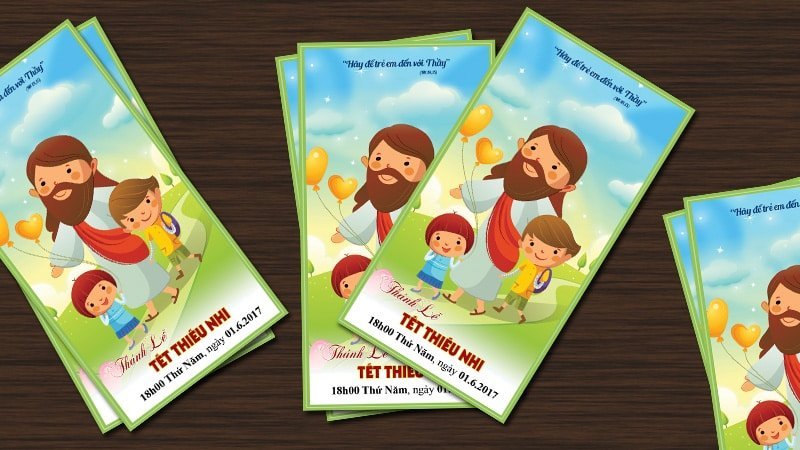Phiếu tham dự Thánh lễ cho Thiếu Nhi