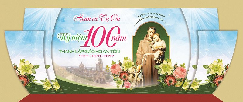 Phông sân khấu Lễ bổn mạng thánh Antôn Padova