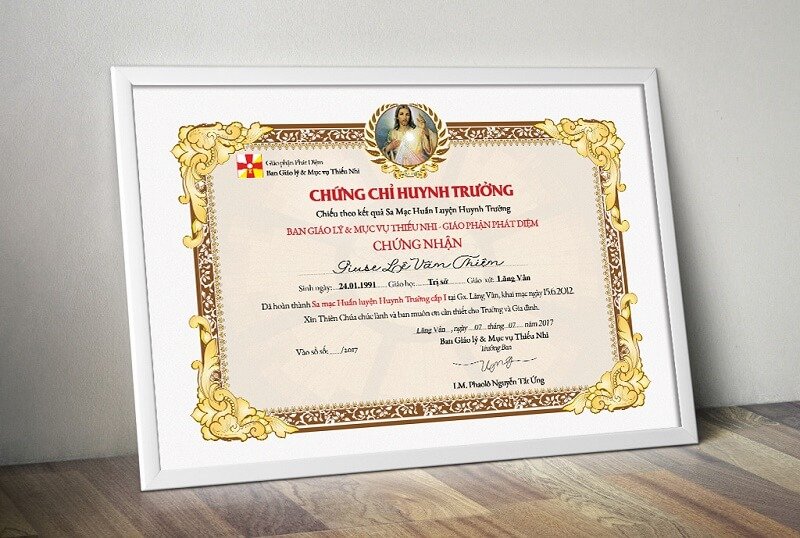 Mẫu chứng chỉ huynh trưởng