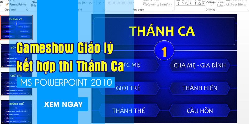 Gameshow Thi Giáo lý kết hợp Thi Thánh Ca