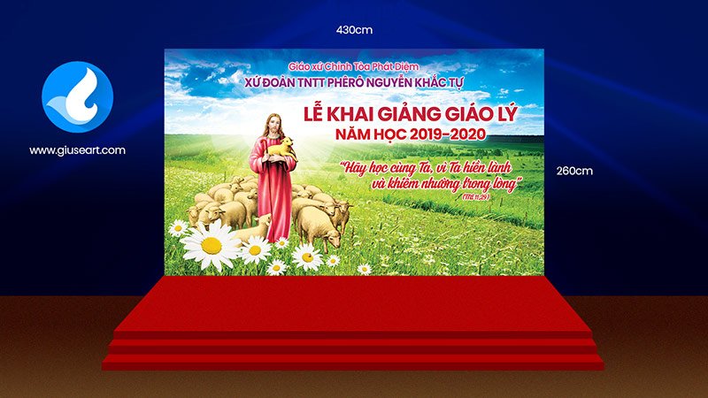 Giuseart.com-Phông-sân-khấu-Khai-giảng-giáo-lý