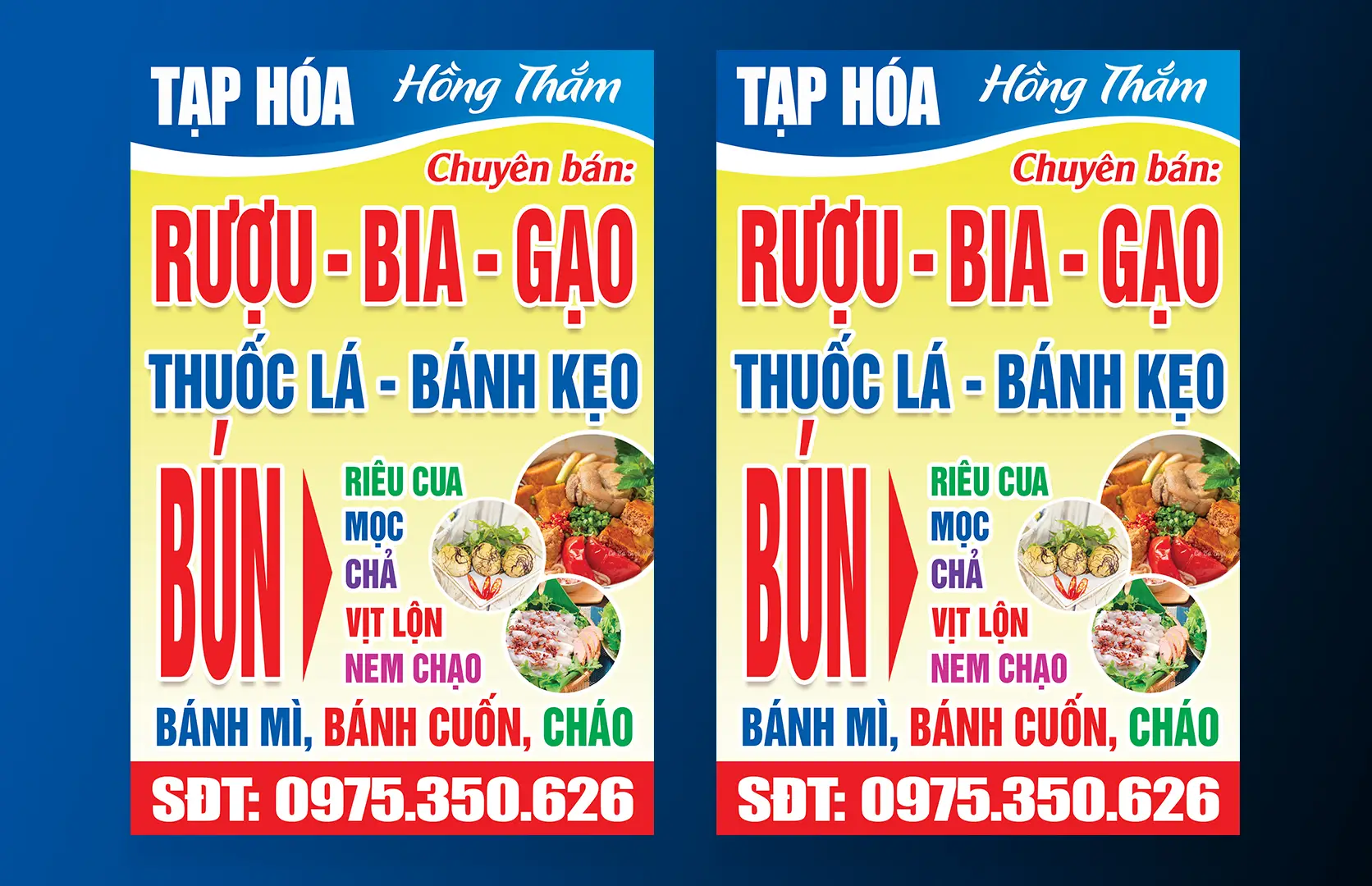 Giuseart.com - biển hộp đứng quán tạp hóa